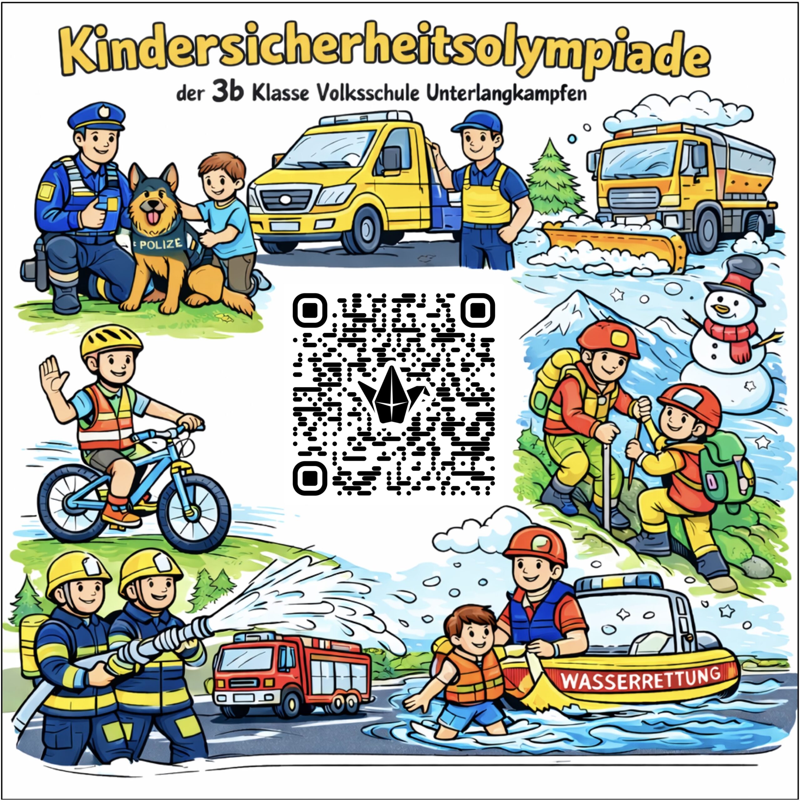 Kinder setzen Zeichen für Sicherheit!